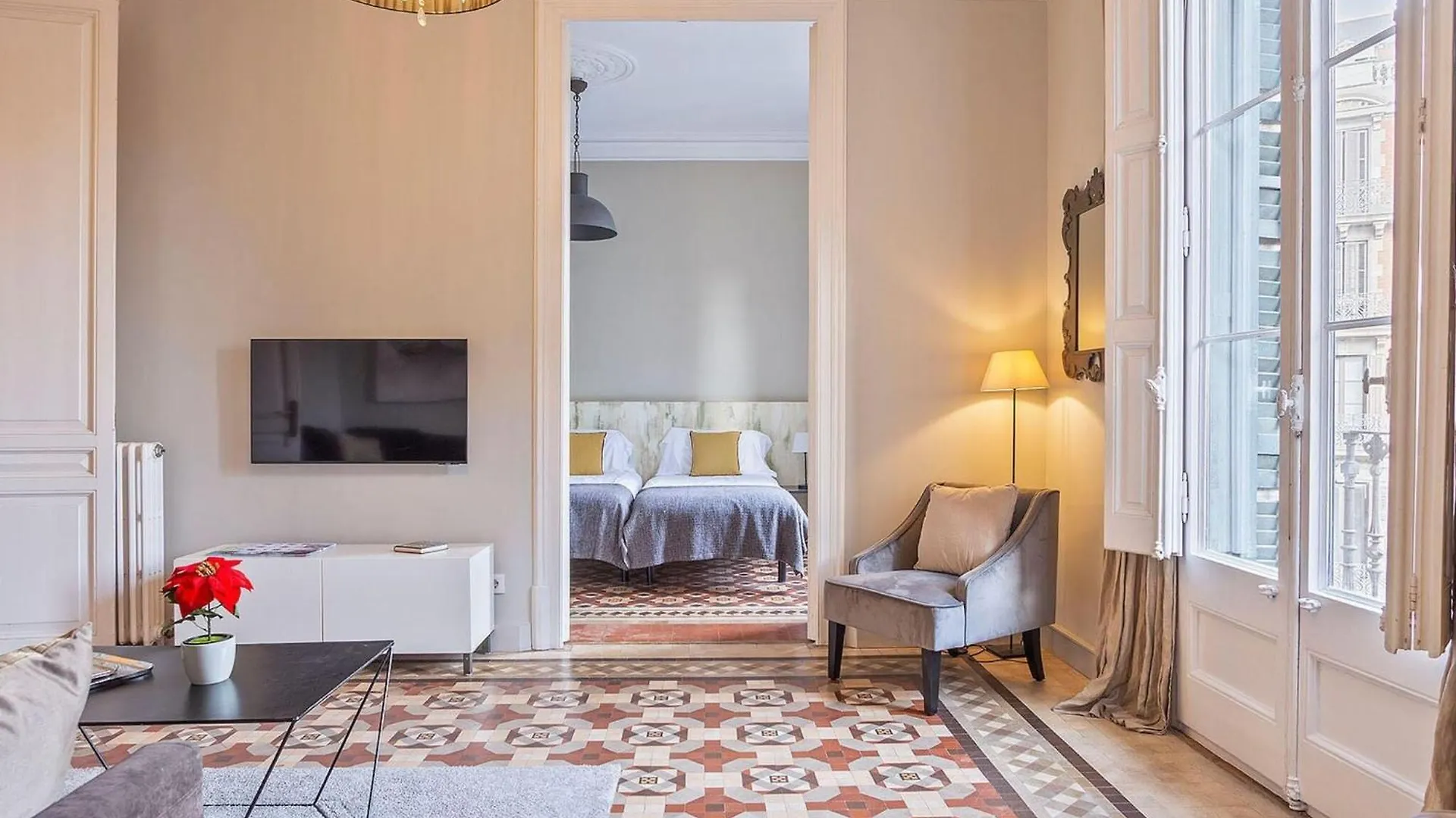 Villa Luxurious Apartment For 9 People Recently Renovated In The Center Of Barcelona