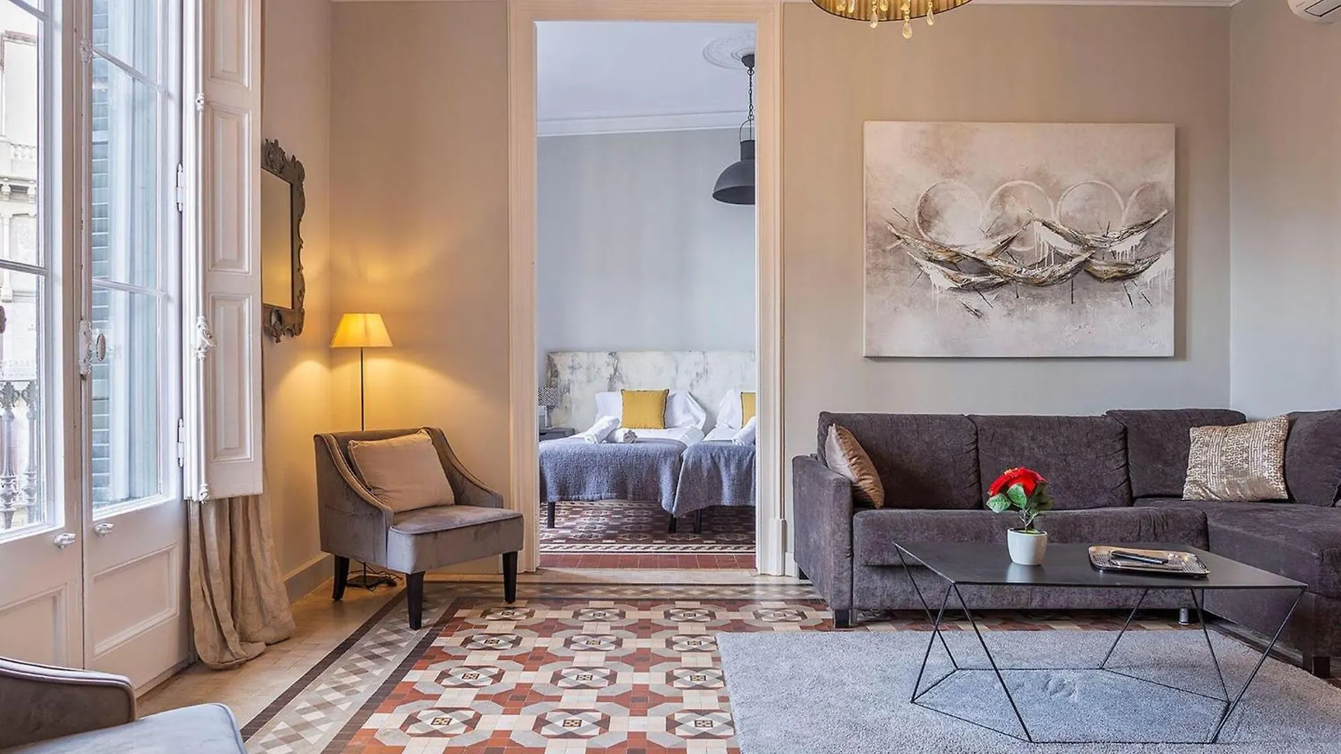 Villa Luxurious Apartment For 9 People Recently Renovated In The Center Of Barcelona